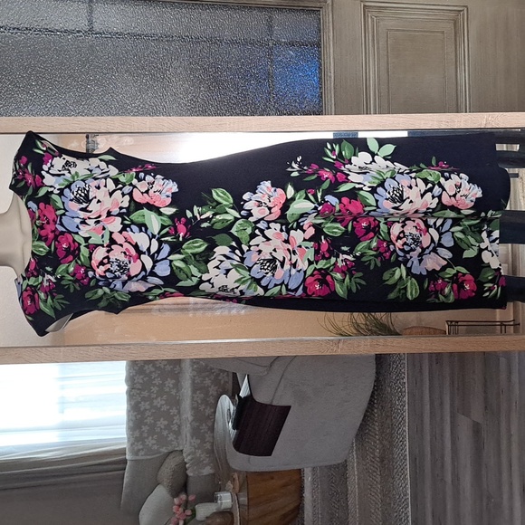 Vince camuto sleeveless floral print dress size 6 - Picture 4 of 4